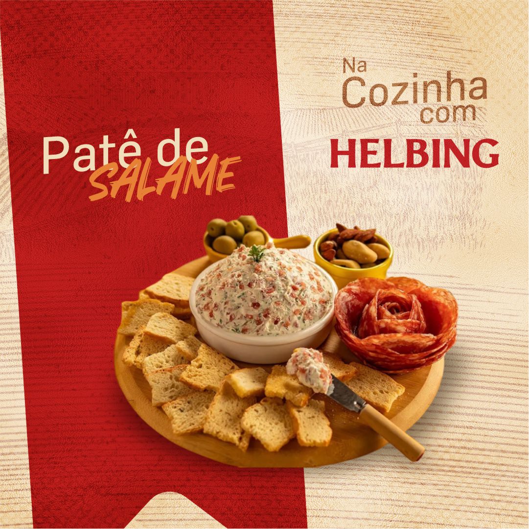 Patê de salame frigorífico helbing patê de salame