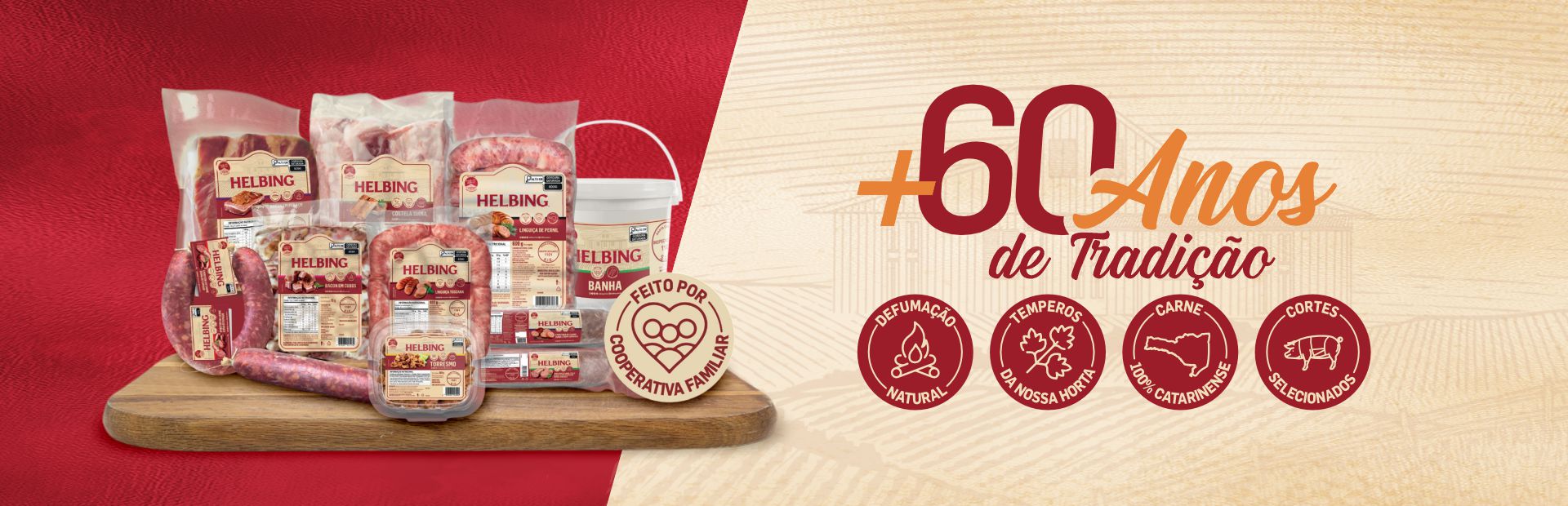 Início banner helging frigorífico 60 anos de tradição