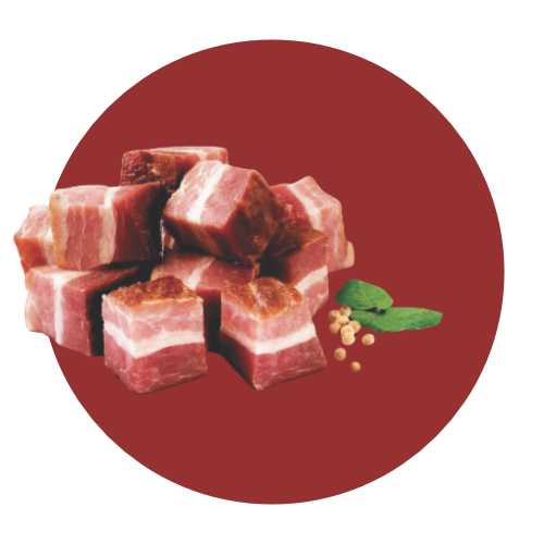 Produtos frigorífico helbing bacon em cubos