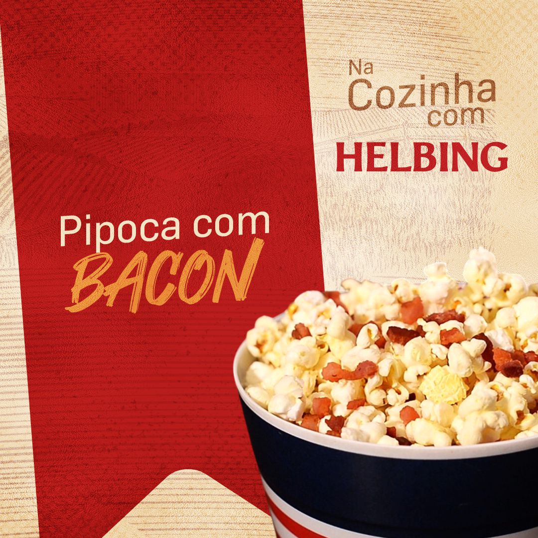 Pipoca com BACON frigorífico helbing pipoca com bacon