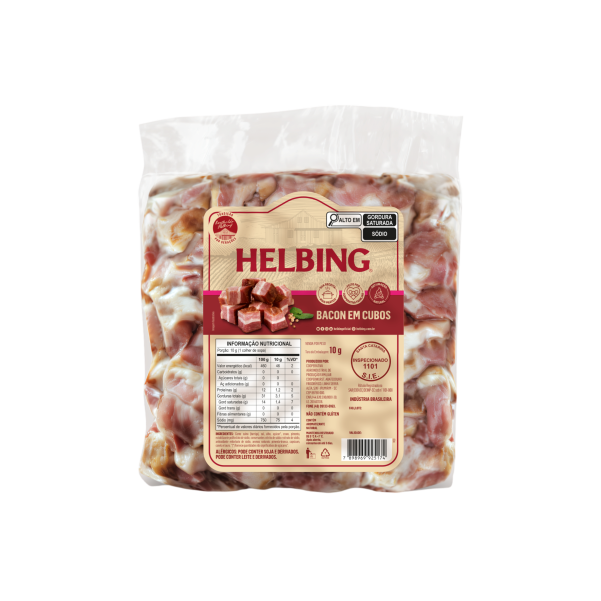 Produtos frigurifico helbing bacon em cubos