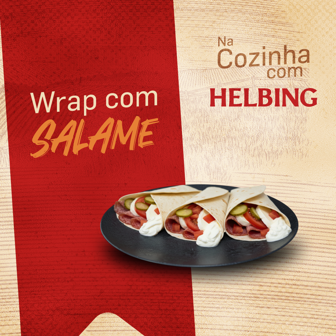 Wrap Com Salame Helbing wrap de salame